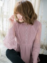 クオーレ ヘア アンジュ 水戸店(CUORE HAIR ange)&nbsp;*ange水戸*…無造作パーマの抜け感ヘア小顔ミディアムウルフa