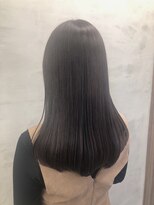 ジーナ 銀座(Zina)&nbsp;小顔セミウェットウェーブ　ピンクベージュハイライトカラー