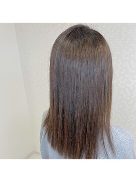 ヘアーアンドメイク ドレス(DRESS) オレンジ消し　ハイライトブリーチデザイン