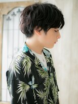 グルーミングサロン バーバー キャッスル 北浦和西口(Grooming salon Barber Castle) 自然体重視!ランダムパーマの黒髪マッシュK