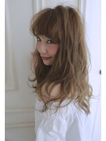 ナンバー デセオ 吉祥寺(N° deseo)&nbsp;濡れ髪　切りっぱなし　オリーブカラー　セミウェットウェーブ