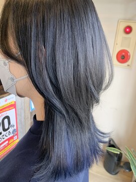 ヘアーデザイン ジュモク(Hair Design Jumoku) インナーネイビーウルフ