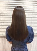 うる艶髪/ストレート/フレンチガーリー/ビターショコラ