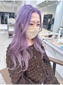 透け感！！ロングペールパープル