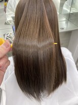 ルートエイチ 市川(Root H) イメチェンチェリーブラウンフェミニンモードダークアッシュ