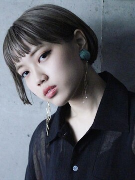 ヘアサロン ナノ(hair salon nano) 外国人風な透明感グレージュ×ミニボブ