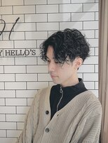 オールデイハローズ(ALL DAY HELLO'S)&nbsp;20代30代40代メンズ大人グランジ黒髪モテパーマ【河原町】