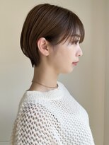 前髪/ショート/ショートボブ/大人可愛い/銀座