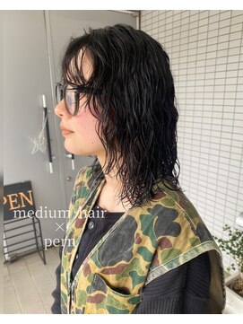 エンリー(ENlee) 【とまべち】ミディアムレイヤー×パーマ