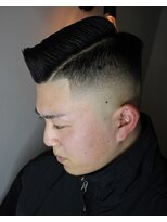 ユーゼンバーバーエアーストリームベース(YUZEN BARBER AIR STREAM BASE)&nbsp;サイドパートスタイル