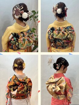 ヌククエス(nukuku's)の写真/一生に一度の思い出に残る日はプロにお任せください☆日中動いても崩れない着付けで特別な一日を彩る♪