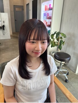 シェル 津山の手店(shel) 韓国風かわいいピンクラベンダーカラー