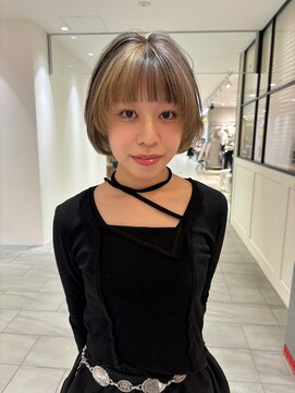 ビーハイブアヴェダ PARCO2店(BEHIVE AVEDA) ボブ×デザインカラー/sakuya