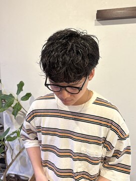 ディープ プラス ナカザキ(deep+nakazaki) 【メンズショート】【ニュアンスパーマ】