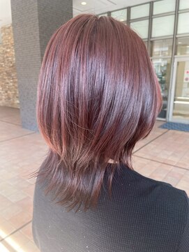 髪質改善/顔周りレイヤーカット/グレージュ[千葉/千葉駅]