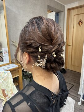 結婚式お呼ばれヘアセット♪