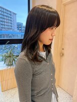 オン キャナルシティ博多前店(on)&nbsp;【晴音】顔まわりレイヤー/ダークグレージュ/ミディアム/20代