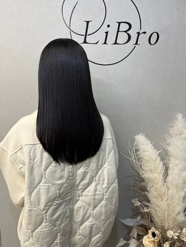 リブロ(LiBro) 仕上げアイロンなし/乾かすだけ髪質改善ストレート/髪質改善