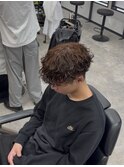 ブラウン波巻きパーマ