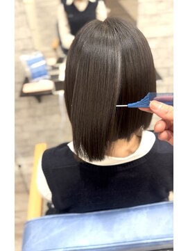 サロンジオ 本厚木(salon the O's) ピンクベージュ/ミディアムストレート/おしゃれ女子ウルフ