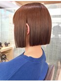 耳にかけやすい！前下がり×切りっぱなし×10代20代30代