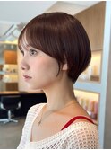 コンパクトショートカット丸みショートくびれショートボブ表参道