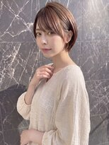 アッシュ 川崎店(Ash) 前髪あり×耳かけ丸みショート【Ash川崎店】