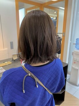 ナル バイ マグ 長野店(nalu BY MAG) 垢抜けオリーブカラー/くびれレイヤーカット/小顔効果◎韓国ヘア