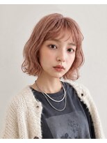 ルトワフクロマチ(Lutowa Fukuromachi)&nbsp;ピンクオレンジ×外ハネボブ×短め前髪/袋町/本通