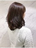ふんわり清楚系セミロング×デジタルパーマ【表参道青山原宿】