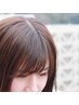 【毎朝の準備が楽になる】前髪ポイントパーマ＋デザインカット¥6200