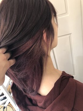 ロンドアベニール 北千住(Lond avenir) namie インナーカラー×ボルドー