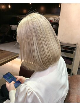 サロンドミルク 溝の口店(salon de MiLK) ホワイトブロンド！