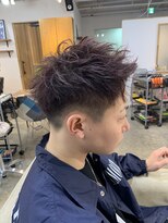 【MITSU】ディープラベンダー×スパイキーアップバング