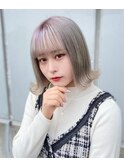 ホワイトカラー外ハネボブ