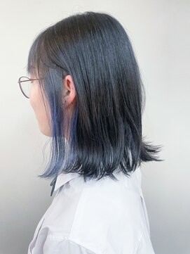 トップヘアー 玉島店(TOP HAIR) <<TOP HAIR玉島/ぱん>>外ハネロブ×イヤリングカラー