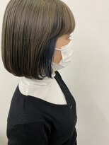 カッツ 駅家店(CUT S)&nbsp;透明感ベージュカラーインナーブルー♪♪