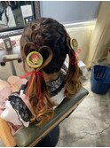 ヘアセット/ヘアメイク/巻きおろし/逆毛/卒業式[新宿/新宿駅]