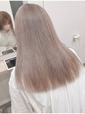 縮毛矯正毛にハイトーンカラー☆ベージュ