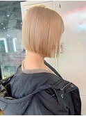 ダブルカラーブロンドベージュカラーケアブリーチハイトーン韓国