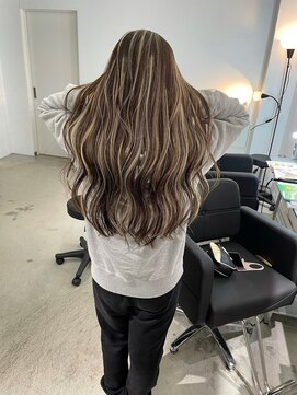 キング 梅田(K!ng) 【梅田】ホワイトハイライトハイライトカラー髪質改善カラー