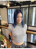 透け感マリンブルー