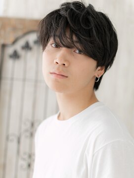 モッズヘアメン 名護大東店(mod's hair men) ダークアッシュ×前髪パーマニュアンスマッシュj名護大東