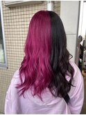 ～ピンク×ブラック～　2トーンロングヘアスタイル♪