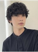 メンズマッシュ／ニュアンスパーマ／メンズヘア／ナチュラルヘア