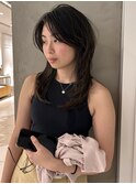 ロングウルフフェイスレイヤー艶髪