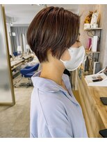 レターバイノベル(letter by novel)&nbsp;大人ショートボブひし形ショートカット前下がりショート前髪なし