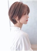 say.重政耳かけショートボブメルティカラー似合わせカット