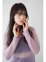 トクテ 高円寺(tokute)&nbsp;くびレイヤーエモージュ前髪ピンクベージュワンカール【高円寺】