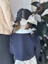 シーソー(SEA SAW)&nbsp;キッズヘアアレンジ/卒園式ヘア/入学式ヘア/キッズヘアセット